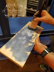 Mixing the paint