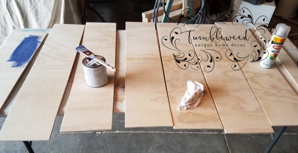 Prepping the backing