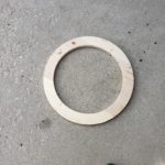 Cutting Wood rings Endtable base