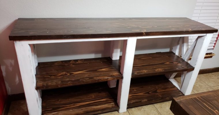 Farmhouse Style Buffet Table