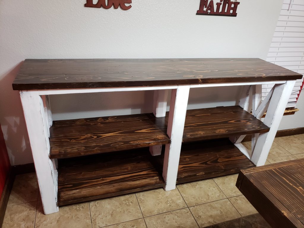Farmhouse Style Buffet Table