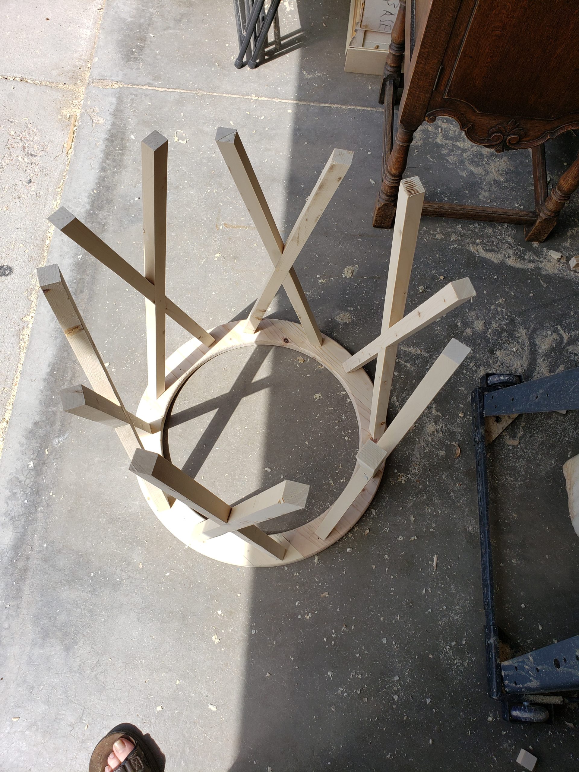 Installing End table legs