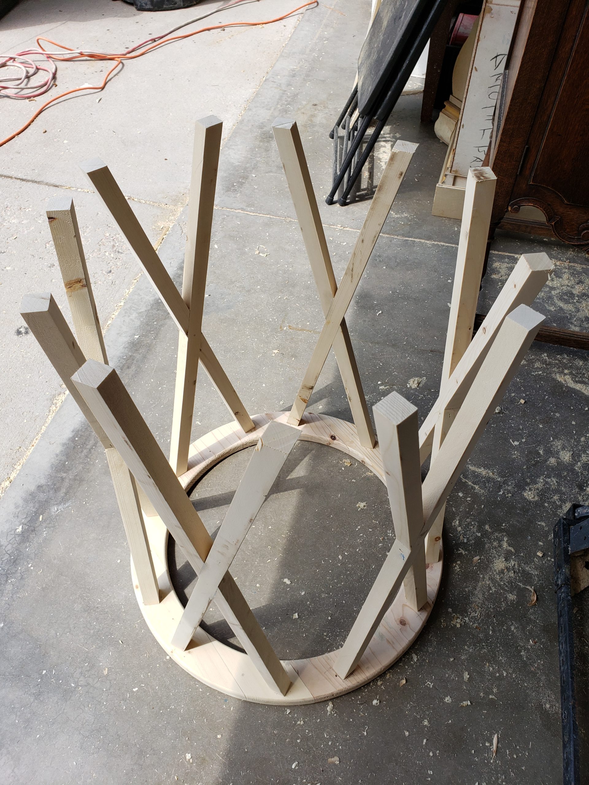 Installing End table legs