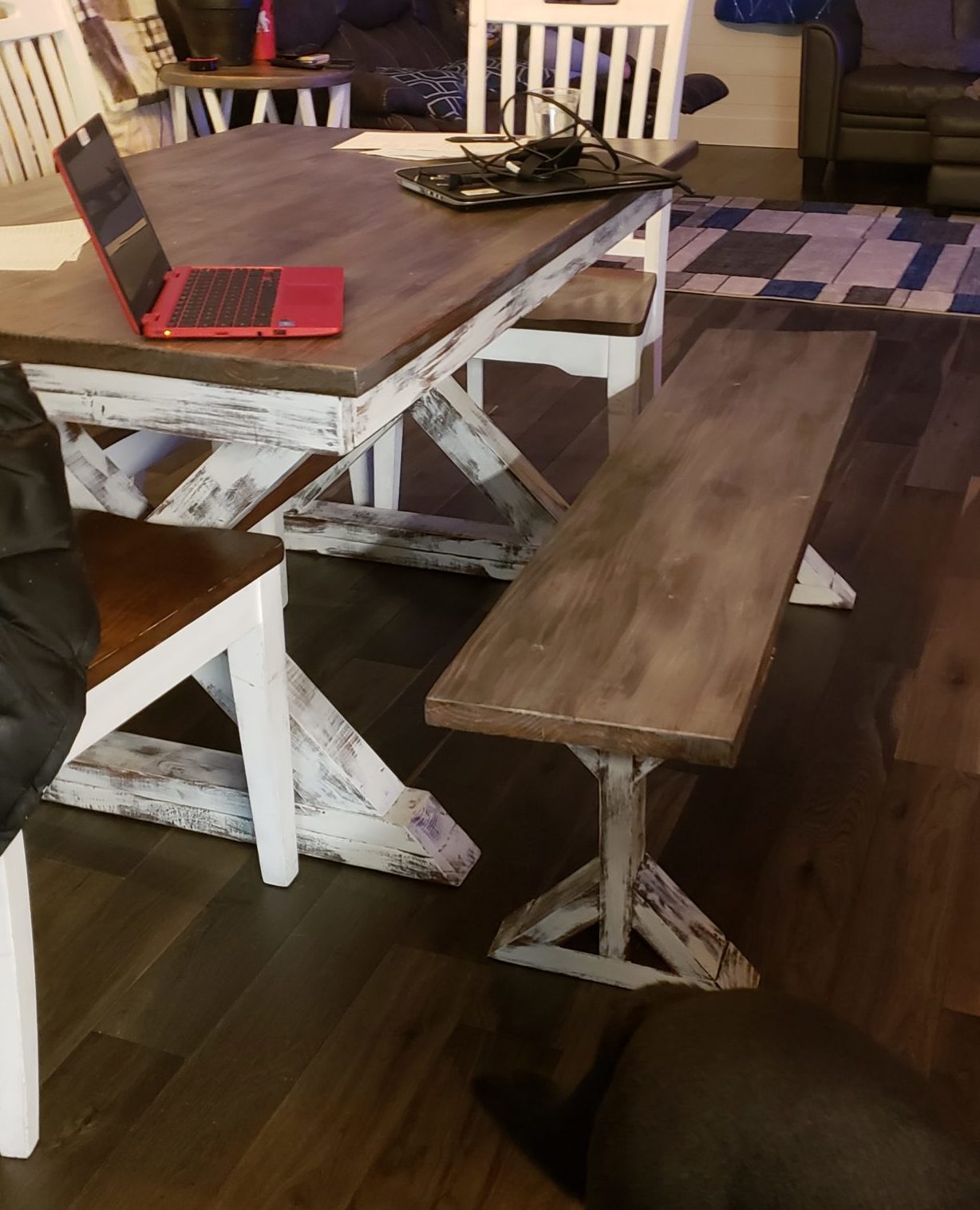5 Ft. Farmhouse Table and Bench