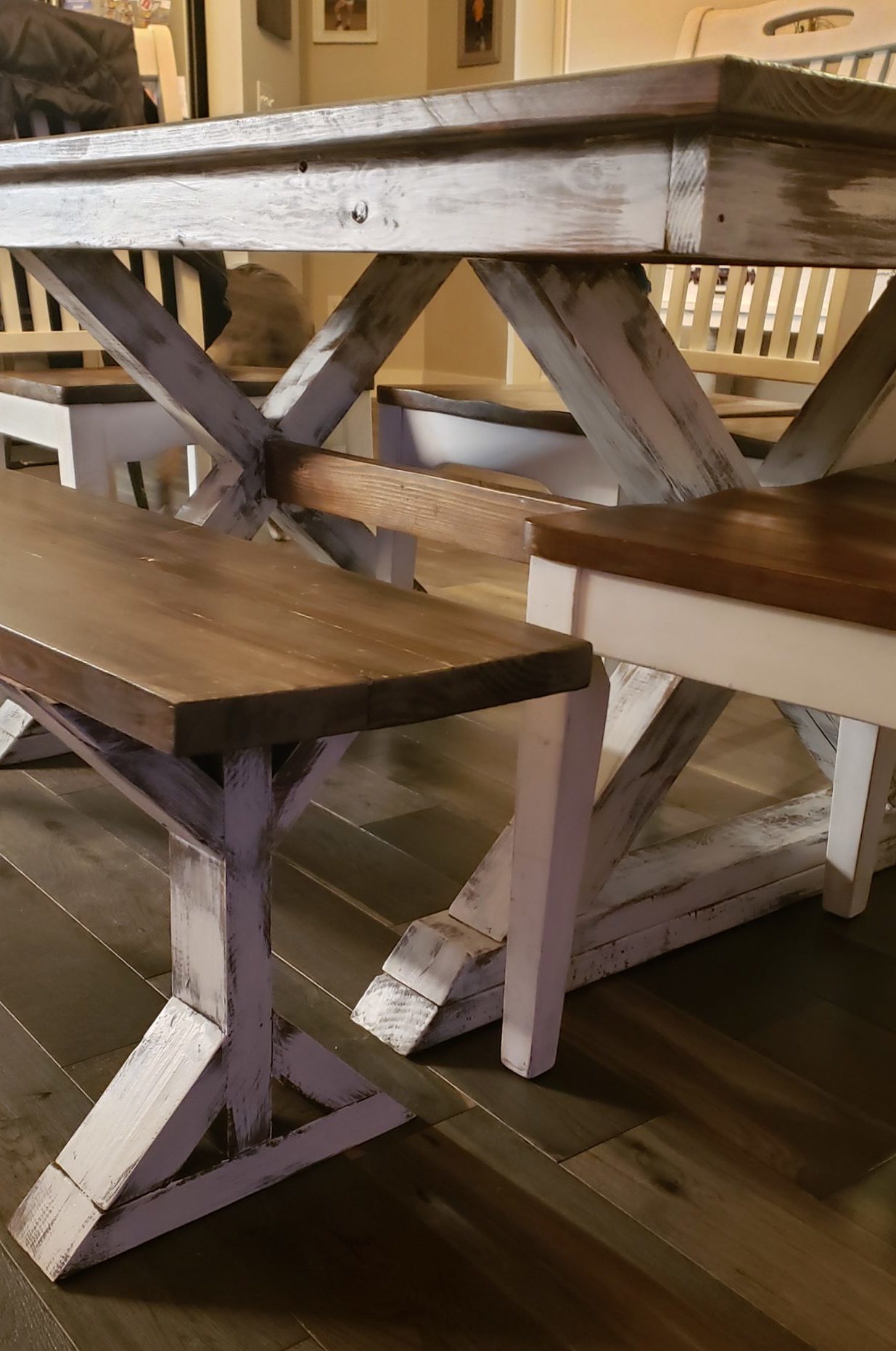 5 Ft. Farmhouse Table and Bench