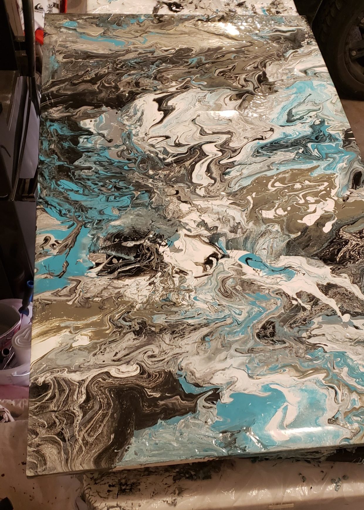Flow Art in the making