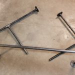 Black Pipe for desk frame