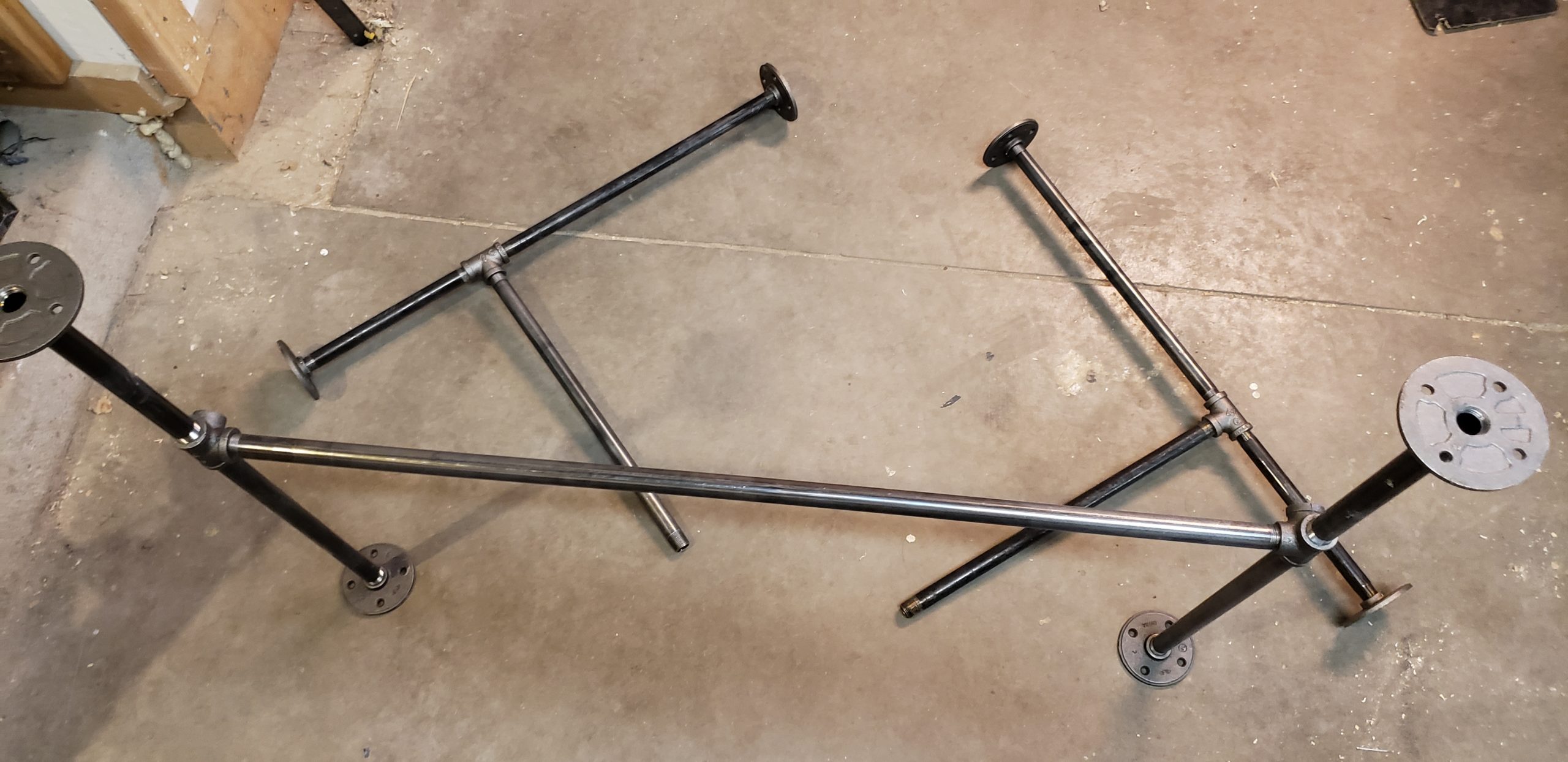 Black Pipe for desk frame
