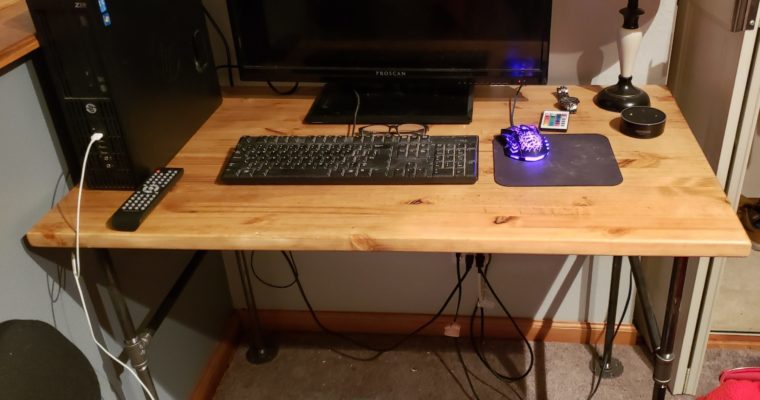 Black Pipe Framed desk