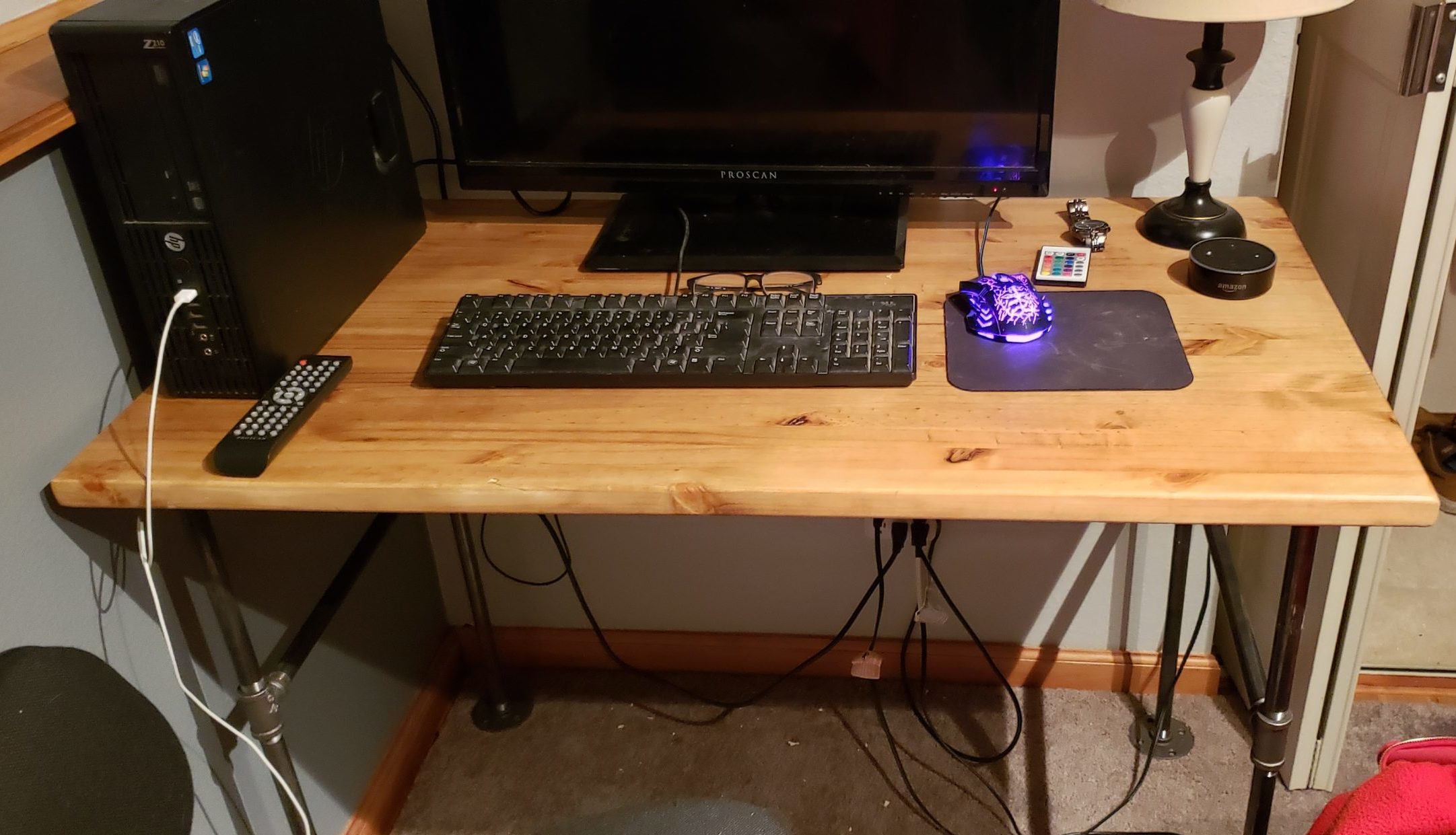 Black Pipe Framed desk