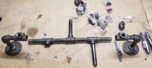 Black Pipe Coat hanger Assembly