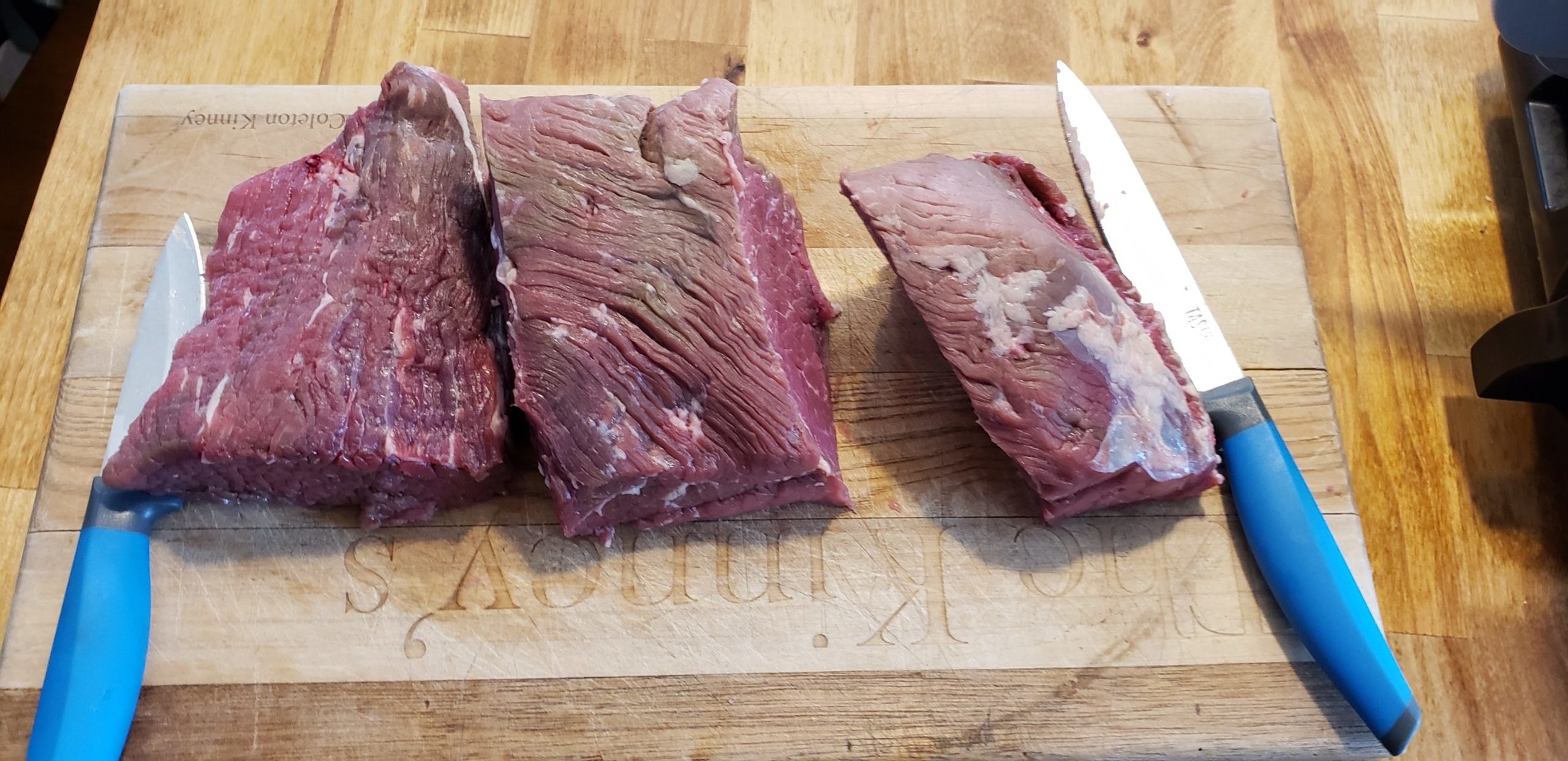 Prepping the roast