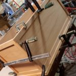 Clamping a gluing
