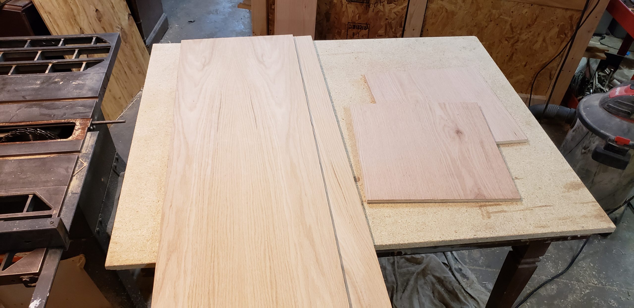 Front and Side Boards Cut to size