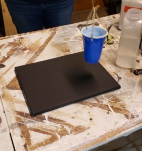 Swinging Solo Cup Painting
